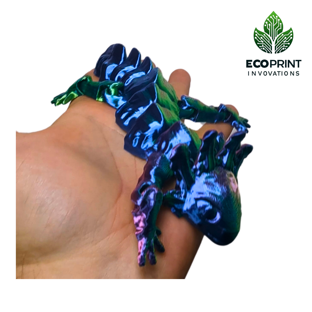Articulated Axolotl Fidget Toy - 3D Printed in Multicolour for Sensory