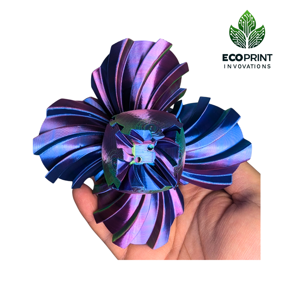 Portable Gear Fidget Ball - Trendy Desk Toy for Stress Relief | 3D Printed Gift for Kids & Adults