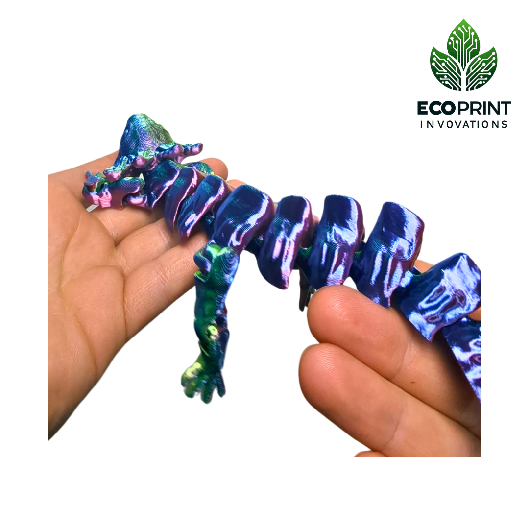 Articulated Axolotl Fidget Toy - 3D Printed in Multicolour for Sensory