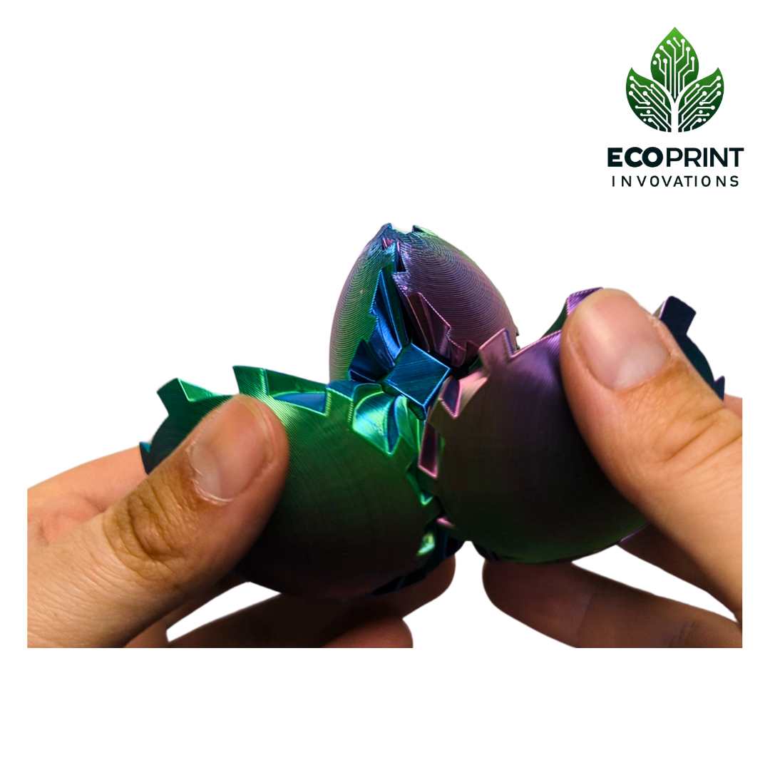 Portable Gear Fidget Ball - Trendy Desk Toy for Stress Relief | 3D Printed Gift for Kids & Adults