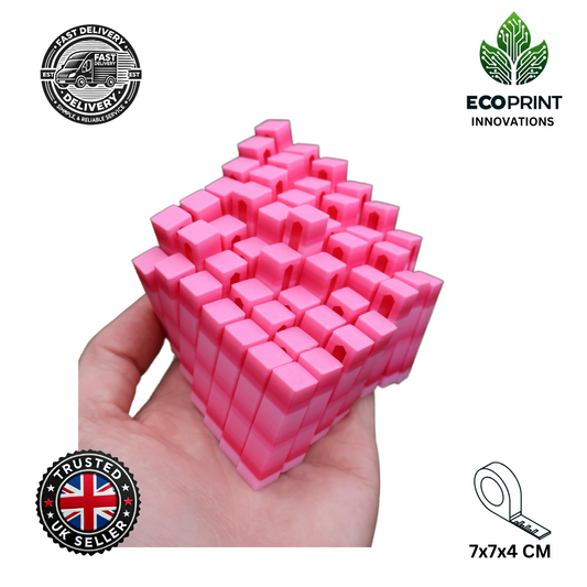 Flexi Grid Fidget Toy – 3D Printed, Multi-Colour Flexible Design