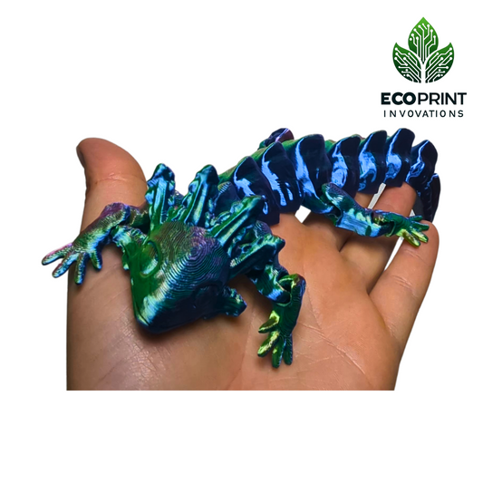 Articulated Axolotl Fidget Toy - 3D Printed in Multicolour for Sensory