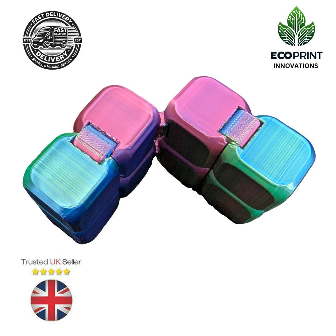 Sensory Infinity Cube Fidget Toy - Autism Anxiety Relief - Kids & Adults XL 5cm