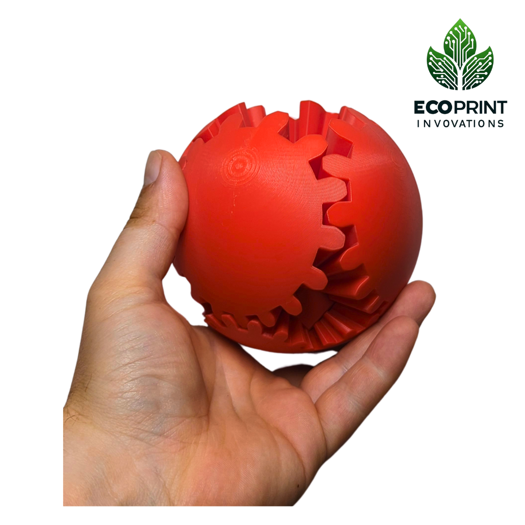 Red Gear Ball Fidget Toy - 3D Printed Sensory Aid for ADHD, Autism, Stress Relief | Tactile, Interactive, Calming Toy | Eco-Friendly Design (Copy)