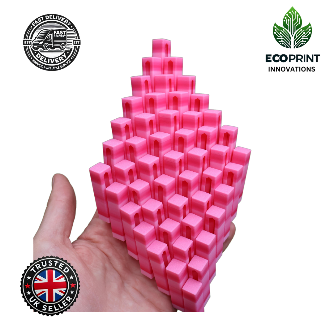 Flexi Grid Fidget Toy – 3D Printed, Multi-Colour Flexible Design