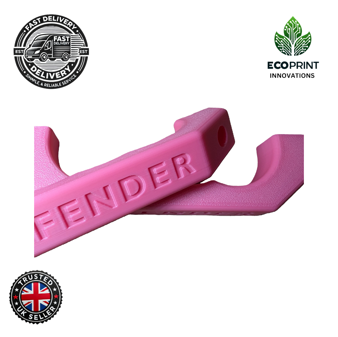 Land Rover Defender Interior Door Handles - Pair (1983-2016) Pink 3D Printed