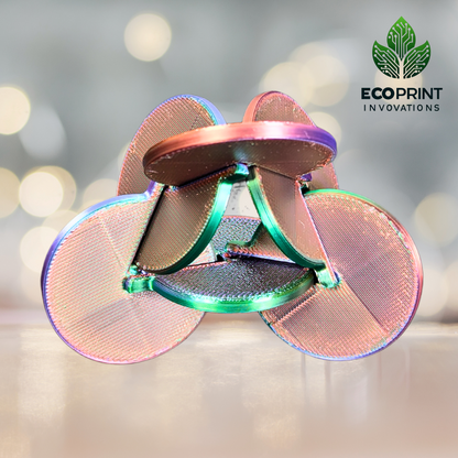 Amazing Twister Fidget Toy - 3D Printed Sensory Tool in Green, Purple & Copper | Stress Relief & Fun Gift