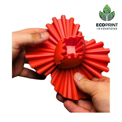 Red Gear Ball Fidget Toy - 3D Printed Sensory Aid for ADHD, Autism, Stress Relief | Tactile, Interactive, Calming Toy | Eco-Friendly Design (Copy)