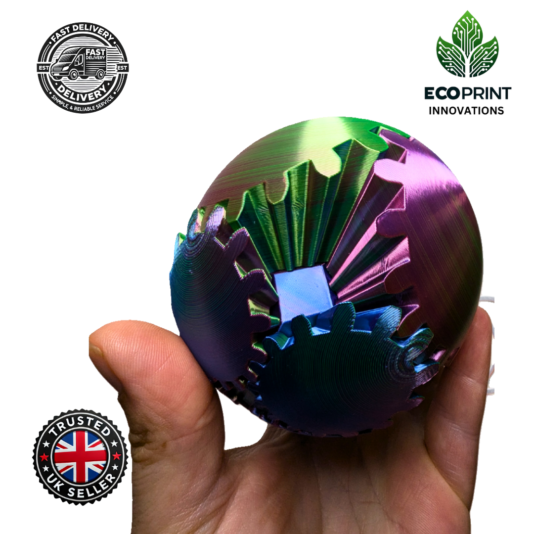 Experience the ultimate fidgeting sensation with our large 10cm Iridescent Ball