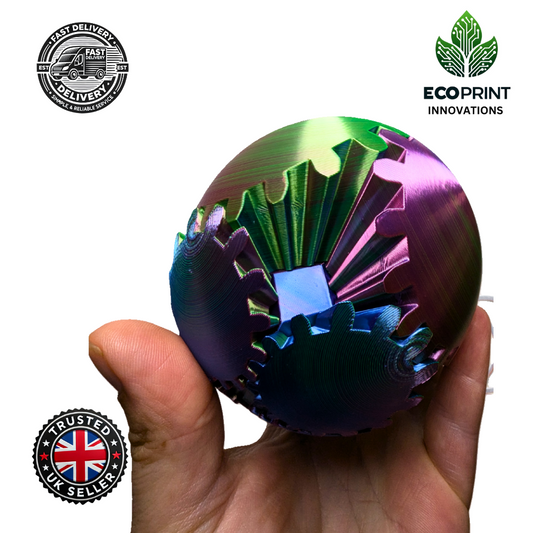 Experience the ultimate fidgeting sensation with our large 10cm Iridescent Ball