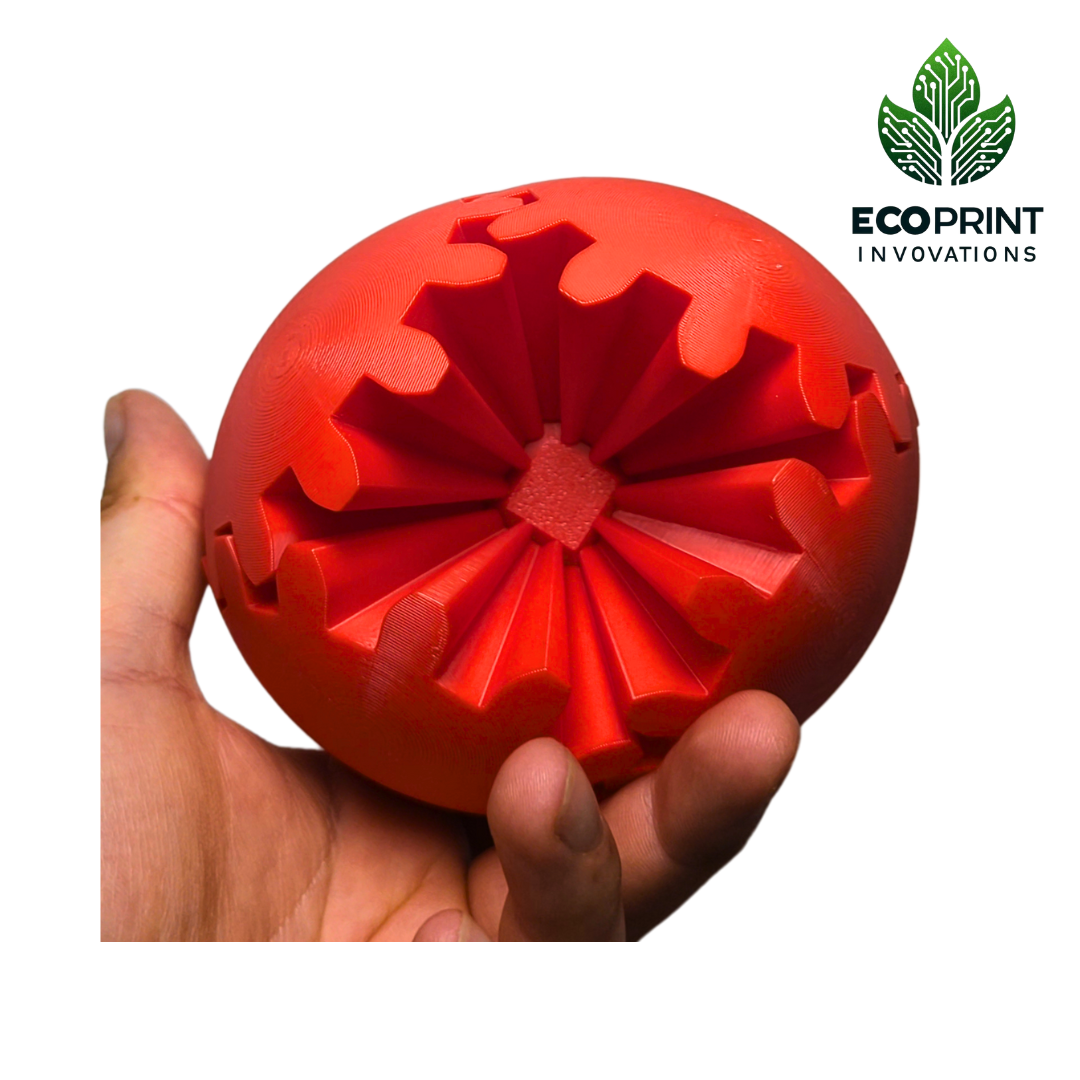 Red Gear Ball Fidget Toy - 3D Printed Sensory Aid for ADHD, Autism, Stress Relief | Tactile, Interactive, Calming Toy | Eco-Friendly Design (Copy)