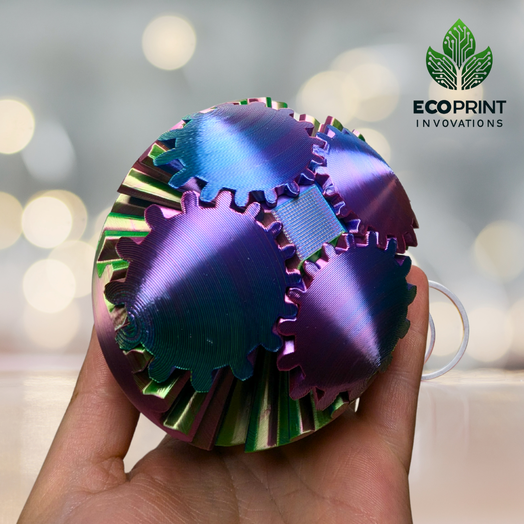 Experience the ultimate fidgeting sensation with our large 10cm Iridescent Ball