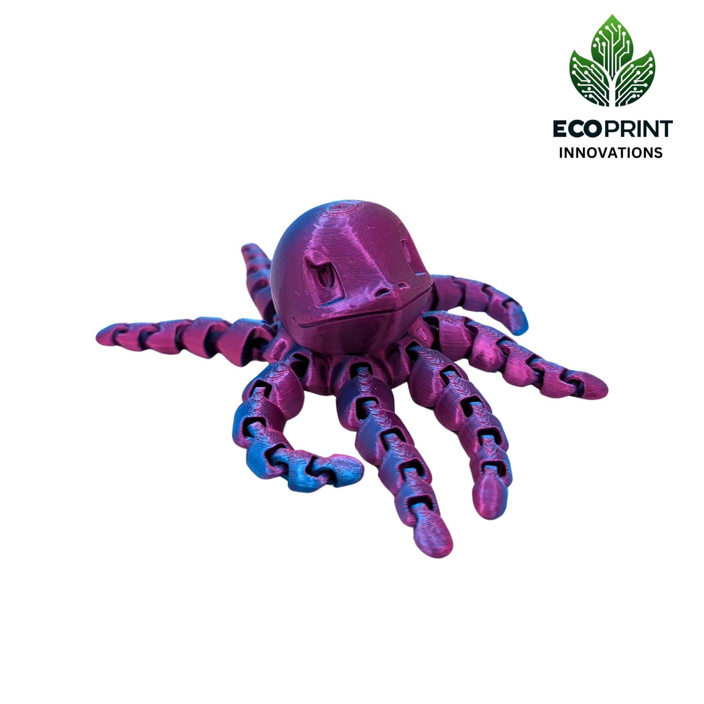 Fidget Toy Squirtlepus Articulated - 3D Printed Turtle Octopus Hybrid