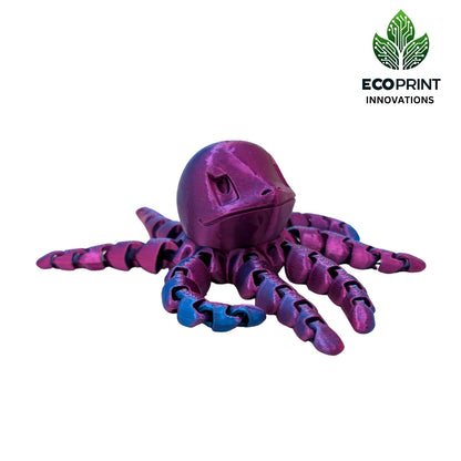 Fidget Toy Squirtlepus Articulated - 3D Printed Turtle Octopus Hybrid