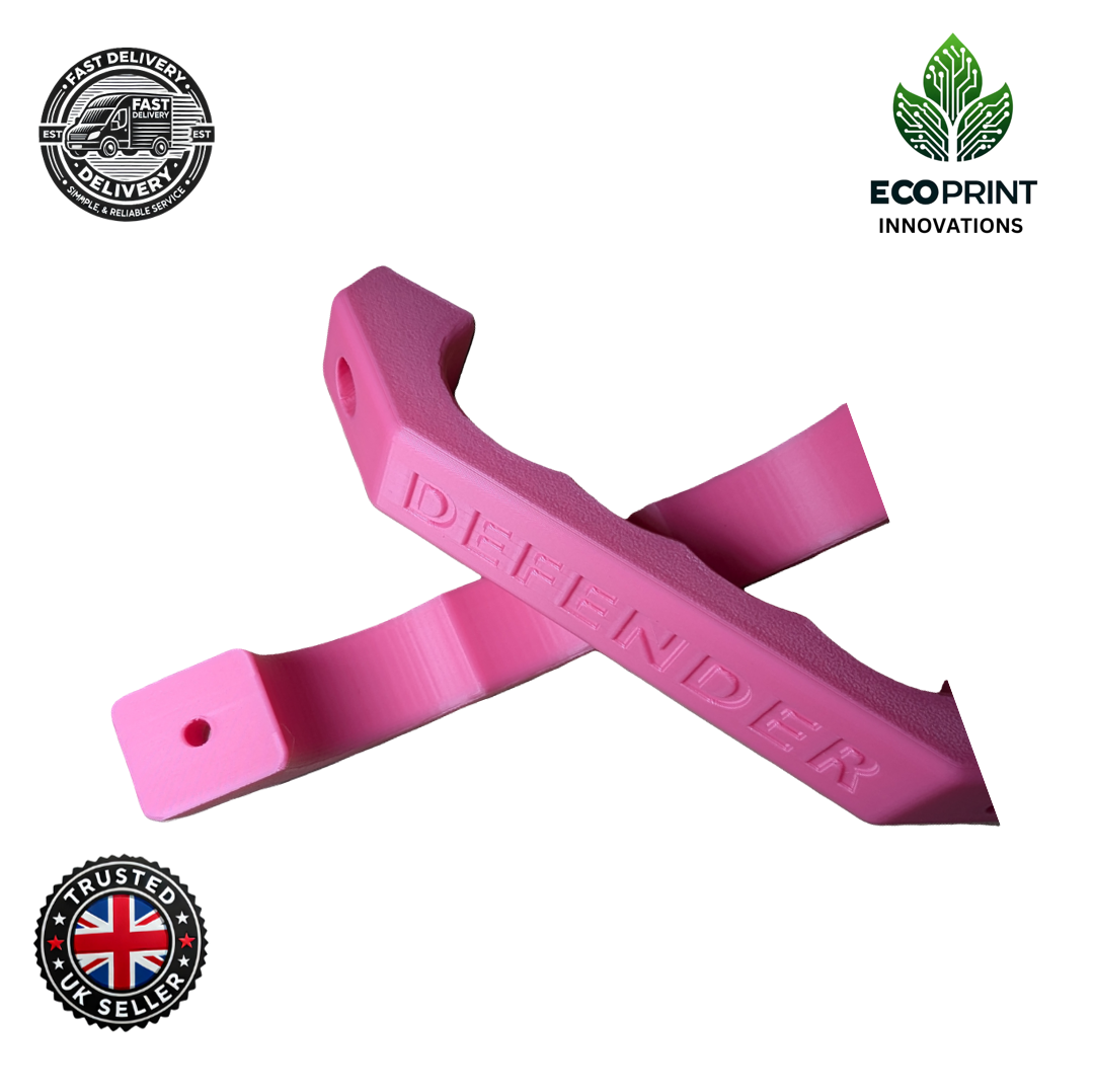 Land Rover Defender Interior Door Handles - Pair (1983-2016) Pink 3D Printed