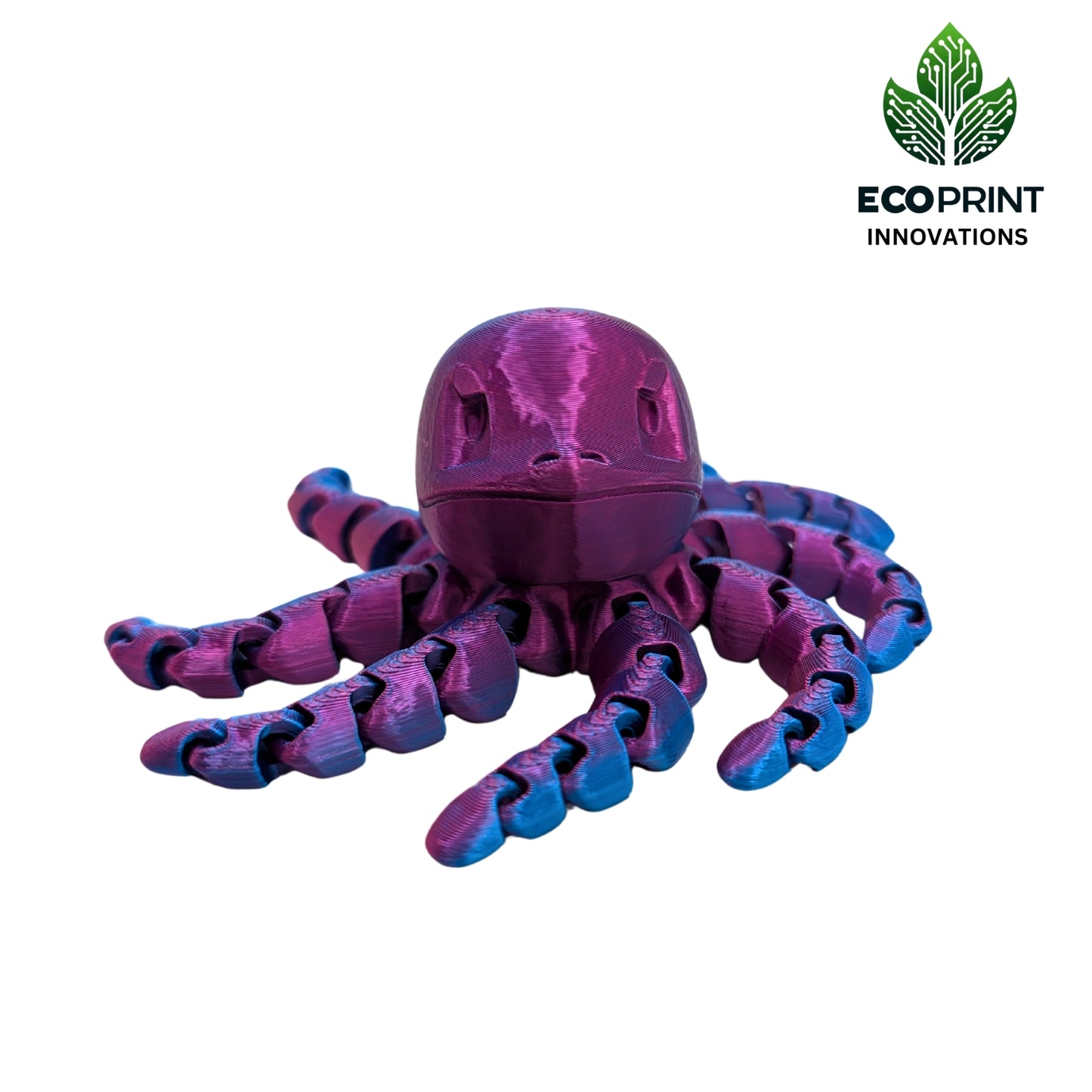 Fidget Toy Squirtlepus Articulated - 3D Printed Turtle Octopus Hybrid