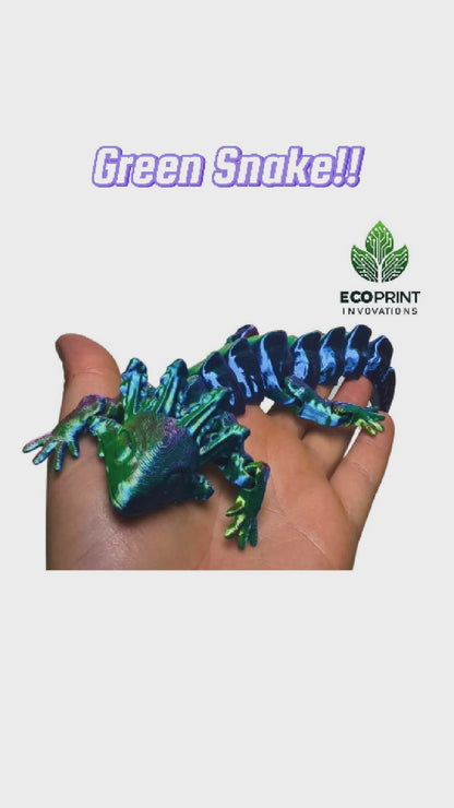 Articulated Axolotl Fidget Toy - 3D Printed in Multicolour for Sensory