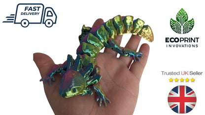 Articulated Axolotl Fidget Toy - 3D Printed in Multicolour for Sensory